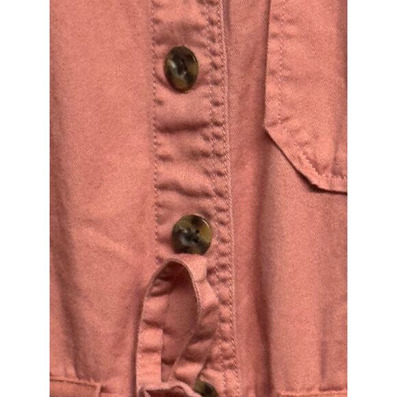 Madewell Wide-Leg Utility Jumpsuit Dried Coral Size 14 - Picture 9 of 10